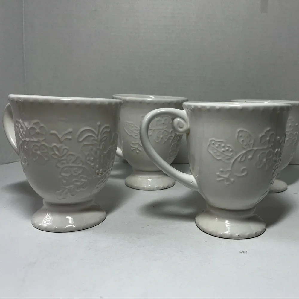 Pier 1 Lacey Mugs